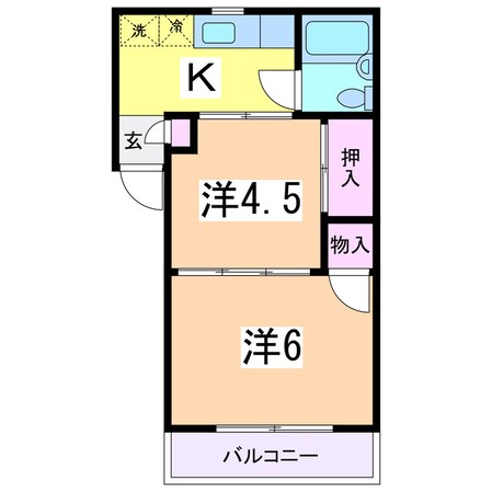 エクセラン大畑の物件間取画像